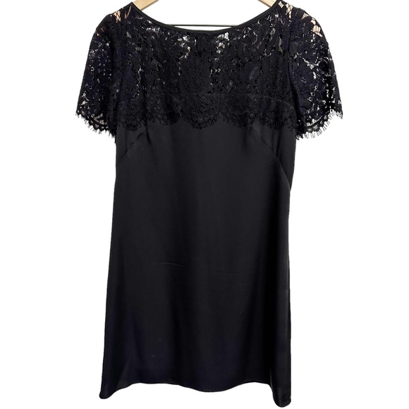 Milly Silk Mini Dress, Black, Size 4 - Picture 4 of 8